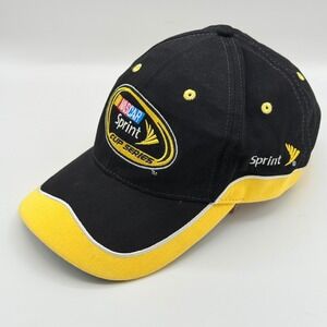 NASCAR Sprint Cup Series 2009 Baseball Cap Black Yellow Adjustable Racing Hat
